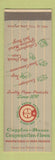 Matchbook Cover - Cupples Hesse Paper Products Des Moines IA