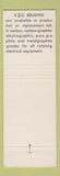 Matchbook Cover - Wickes US Graphite Engineered Materials Brushes Saginaw MI