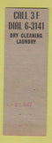 Matchbook Cover - Dry Cleaning Laundry