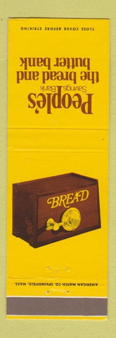 Matchbook Cover - People's Savings Bank Worcester West Boylston Westboro MA