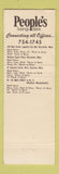 Matchbook Cover - People's Savings Bank Worcester West Boylston Westboro MA