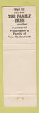 Matchbook Cover - Hamburger House Family Tree Restaurants