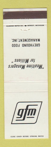 Matchbook Cover - Greyhound Food Management