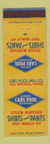 Matchbook Cover - Carl Pool Men's Clothes San Antonio TX