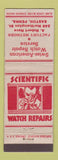 Matchbook Cover - Swiss American Watch Repair Eaton PA WEAR