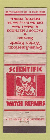 Matchbook Cover - Swiss American Watch Repair Eaton PA WEAR