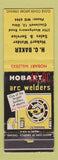 Matchbook Cover - Hobart Arc Welders HC Baker Cincinnati OH WEAR