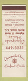 Matchbook Cover - Chesapeake House Seafood Steaks Myrtle Beach SC WEAR