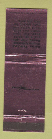 Matchbook Cover - Kaiser Refractories