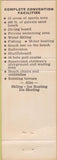 Matchbook Cover - Island View Hotel Burlington WI girlie CREASE