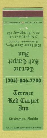 Matchbook Cover - Terrace Red Carpet Inn Kissimmee FL