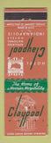 Matchbook Cover - Claypool Hotel Indianapolis IN
