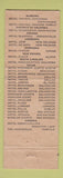 Matchbook Cover - Claypool Hotel Indianapolis IN