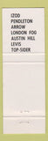 Matchbook Cover - Wilson's Inc Wickford RI Clothes Olde Wickford