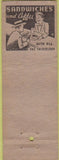 Matchbook Cover - Johnson's Ice Cream Van Nuys CA POOR