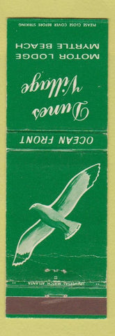 Matchbook Cover - Dunes Village Motor Lodge Myrtle Beach SC WEAR