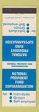Matchbook Cover - National Provident Fund Superannuation New Zealand