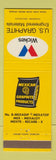 Matchbook Cover - Wickes US Graphite Mexican Products Saginaw MI