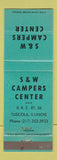 Matchbook Cover - S&W Campers Center Tuscola IL