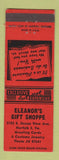 Matchbook Cover - Eleanor's Gift Shoppe Norwalk VA