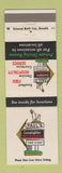 Matchbook Cover - Paul's Lamplighter Jackson MS Tuscaloosa Birmingham AL
