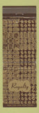 Matchbook Cover - Royalty Restaurant Chicago IL WEAR