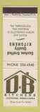 Matchbook Cover - DB Kitchens Pottstown PA