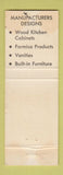 Matchbook Cover - DB Kitchens Pottstown PA