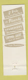 Matchbook Cover - The Muehlebach Hotel Kansas City MO WEAR