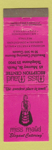 Matchbook Cover - Miss Maud Perth Australia Smorgasbord WEAR