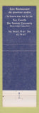 Matchbook Cover - Donnay Euro Tennis Barchon Belgium?
