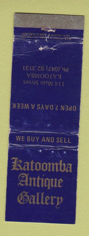 Matchbook Cover - Katoomba Antique Gallery Australia WORN