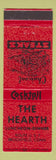 Matchbook Cover - The Hearth Restaurant Brookfield CT