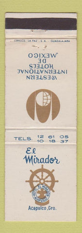 Matchbook Cover - El Mirador Acapulco Mexico