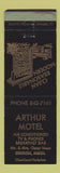 Matchbook Cover - Arthur Motel Benson MN WORN