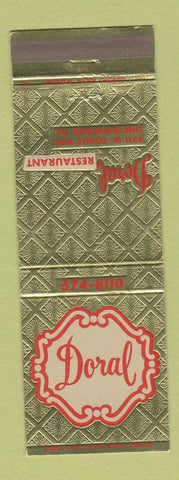 Matchbook Cover - Doral Restaurant Lincolnwood IL