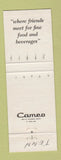 Matchbook Cover - McCutchan's Brass Lantern Gatlinburg TN