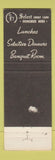 Matchbook Cover - The New Grove Les Brainard's Seattle WA