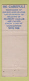 Matchbook Cover - Home Indemnity Insurance New York City WORN
