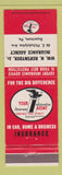 Matchbook Cover - Wm Reifsnyer Insurance Boyertown PA