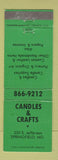 Matchbook Cover - Candles & Crafts Springfield MO