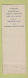 Matchbook Cover - Connaught Rooms London UK England