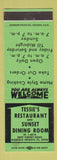 Matchbook Cover - Tessie's Restaurant Garfield Heights OH WEAR