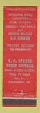 Matchbook Cover - Herbie K's Oyster House Alexandria LA