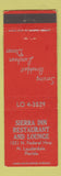 Matchbook Cover - Sierra Inn Restaurant Fort Lauderdale FL