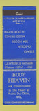 Matchbook Cover - Blue Heaven Restaurant Prairie Du Chien WI
