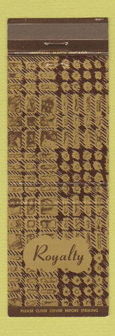 Matchbook Cover - Royalty Restaurant Chicago IL