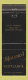 Matchbook Cover - Moreno's Restaurante Long Beach CA WEAR