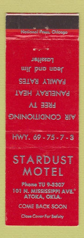 Matchbook Cover - Stardust Motel Atoka OK