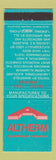 Matchbook Cover - Altherm Aluminum New Zealand Takapuna